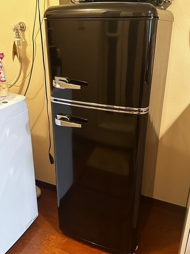 【アイリスプラザ】　レトロ　冷蔵庫　114L 1人暮らし