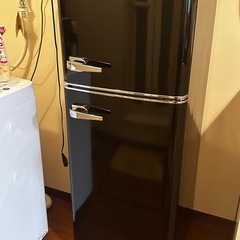 【アイリスプラザ】　レトロ　冷蔵庫　114L 1人暮らし