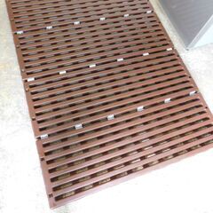 【JM598】 蝶プラ工業 すのこベッド エアースリープ ブラウン シングル プラスチックすのこの画像