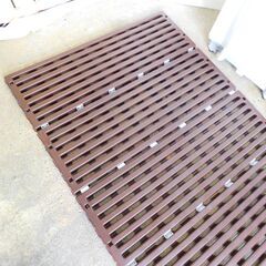 【JM598】 蝶プラ工業 すのこベッド エアースリープ ブラウン シングル プラスチックすのこの画像