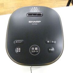 SHARP 炊飯器 3合 2022年製 KS-CF05D ブラック 黒 シャープ ジャー炊飯器 ジャー 3合炊き 家電 キッチン家電 札幌市 厚別区の画像