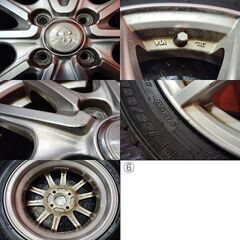 走行短め【GOODYEAR ICENAVI7 155/65R14】スタッドレス【WEDS JOKER 14インチ 4.5J4HPCD100+45】23年製 タント N-BOX スペーシア　(KTO379)の画像