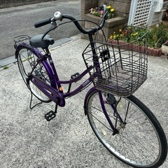 お話し中　自転車