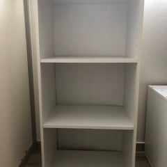 【取引決定】3段カラーボックス ホワイト