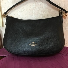 コーチ　黒　ショルダーバッグ