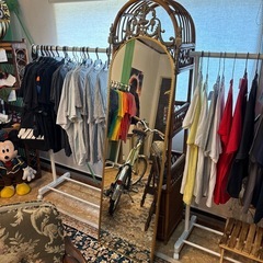 🇮🇹イタリア製　アンティークミラー　壁掛けミラー