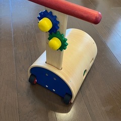 のっておして!すくすくウォーカー  エドインター　木製　手押し車