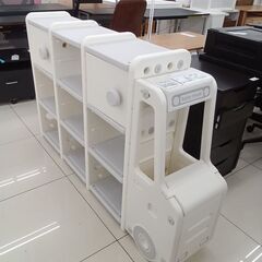 ★ジモティ割あり★  収納棚 ホワイト H93×D32×W148 クリーニング済み HJ6691の画像