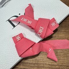 ディオール 　　紙袋＆リボン　 Dior 　ショッパー 　ショップ袋の画像