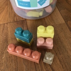 3coins くすみカラー　大きめブロックの画像