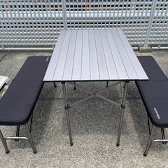 アウトドア　キャンプテーブルセット　注意事項あり