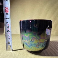 コップ、茶碗蒸し、お茶 の画像