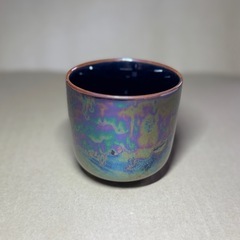 コップ、茶碗蒸し、お茶 の画像
