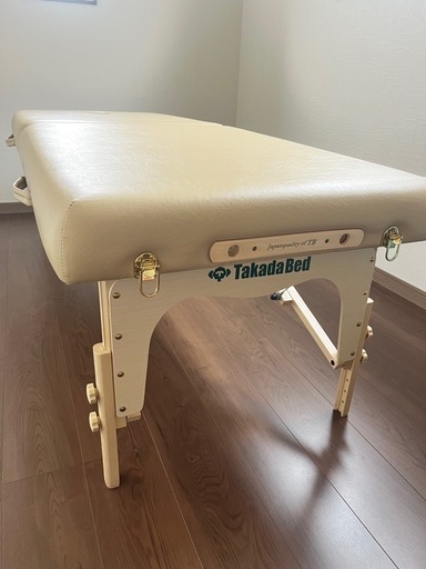 【超美品】高田ベッド・カルロス70（アイボリー） 折りたたみベッド