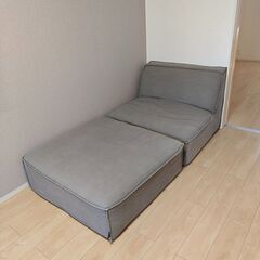 テリーソファ 1人掛け＋テリーソファ オットマン　セット