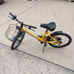 18インチ子供自転車　スプライナーキッズ　イエロー