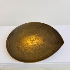 未使用品　木工作家作品　トレイ