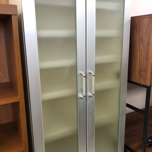 食器棚　二枚扉　3段引き出し　【トレファク堺福田店】