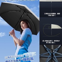 【新品】折り畳み日傘  UPF+50　UVカット100% 遮光遮熱の画像
