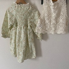 【tete a tete】ワンピース・ニット２点セット:110・120cmの画像