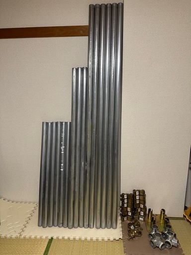 単管パイプ　自在クランプ　ベース等