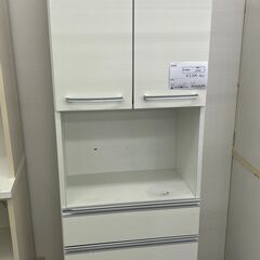 【リユースのサカイ千葉中央店】  食器棚 ホワイト H180×D...