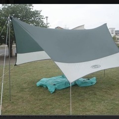 ヘキサゴン型タープ キャンプ ガーデニングやベランダの日よけ、レ...