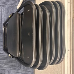 未使用　同一パイプ椅子　黒　6個セットの画像