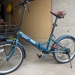 ほぼ新品。折りたたみ自転車の画像