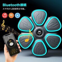 音楽ボクシングマシン Bluetooth接続 ミュージックボクシングマシン ブルートゥース スマホ接続 リズムボクシングマシーン 壁パンチングバッグ 壁掛け型 ボクシングトレーニング機器 音楽再生 トレーニング スポーツ エクササイズ 練習用具 子供 大人 室の画像