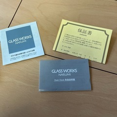 NARUMI ガラス置き時計の画像