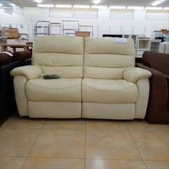 ★ジモティ割あり★  ソファ クリーム H95×D85×W152 クリーニング済み OJ9560の画像
