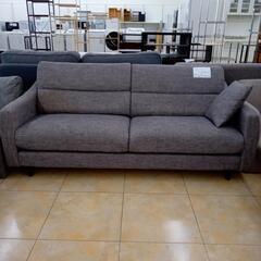 値下げしました。★ジモティ割あり★  ソファ グレー H75×D82×W179 クリーニング済み OJ9562の画像