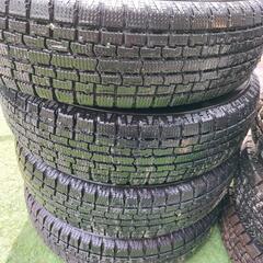 掲載終了ありがとうございました！処分前にぜひ★155/65R14★145/6PR12スタッドレスタイヤにホイール４本セット各種の画像