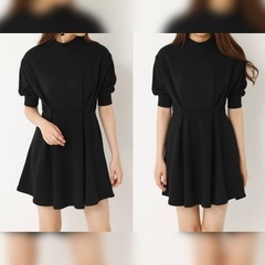 〈 SLY 〉GATHERH / SSWワンピース / BLACK