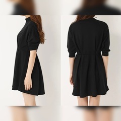 〈 SLY 〉GATHERH / SSWワンピース / BLACKの画像