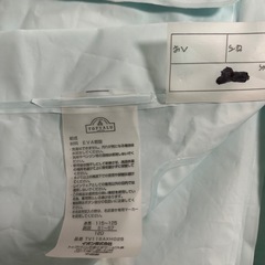レインコート　上下セット　カッパ　水色　120の画像