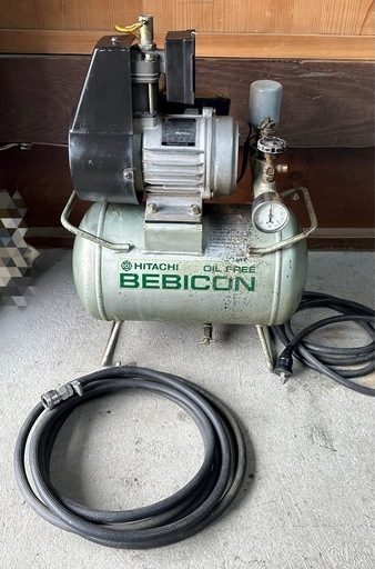 オイルレス　コンプレッサー◆HITACHI  ベビコン◆