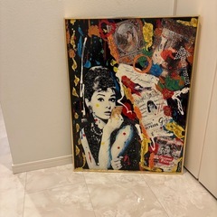 【一点モノ】オードリー・ヘプバーン 大型アートパネルハンドメイド...