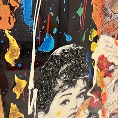 【一点モノ】オードリー・ヘプバーン 大型アートパネルハンドメイドインテリアアートの画像