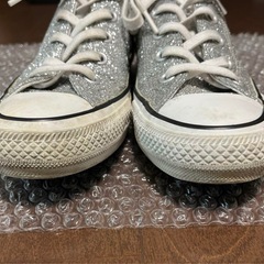 SALE♡CONVERSE ALL STAR  シルバー ラメ 22.5㎝の画像