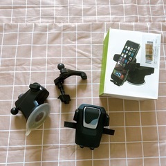 新品⭐️ スマホスタンド 車 2in1 粘着ゲル吸盤＆エアコン吹き出し口式 スマホホルダーの画像
