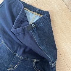 マタニティパンツ　デニム　無印良品の画像