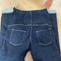 マタニティパンツ　デニム　無印良品の画像