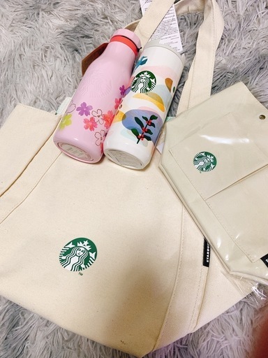新品　スターバックス トートバッグ　タンブラー　バックインバック