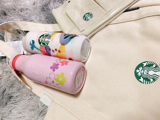 新品　スターバックス トートバッグ　タンブラー　バックインバック