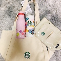 新品　スターバックス トートバッグ　タンブラー　バックインバック