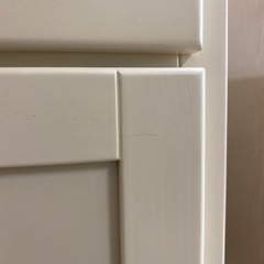 🌲フレンチカントリー🌲ワイドキャビネット 木製 無垢 キッチンキャビネット チェスト 扉収納 キャビネット 食器棚 リビング収納 木製 リビング家具 飾り棚 アンティーク 扉棚 カントリー家具 パイン材 白 北欧 おしゃれ レトロ 姫系 新生活 NO.2201Fの画像