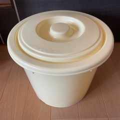 プラスチック樽　5号　(蓋、落とし蓋付き)