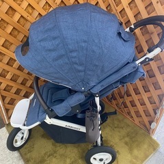 【愛品館江戸川店】 エアバギー ココブレーキ デニム ベビーカー 2020年製 ID:110-025519-007の画像